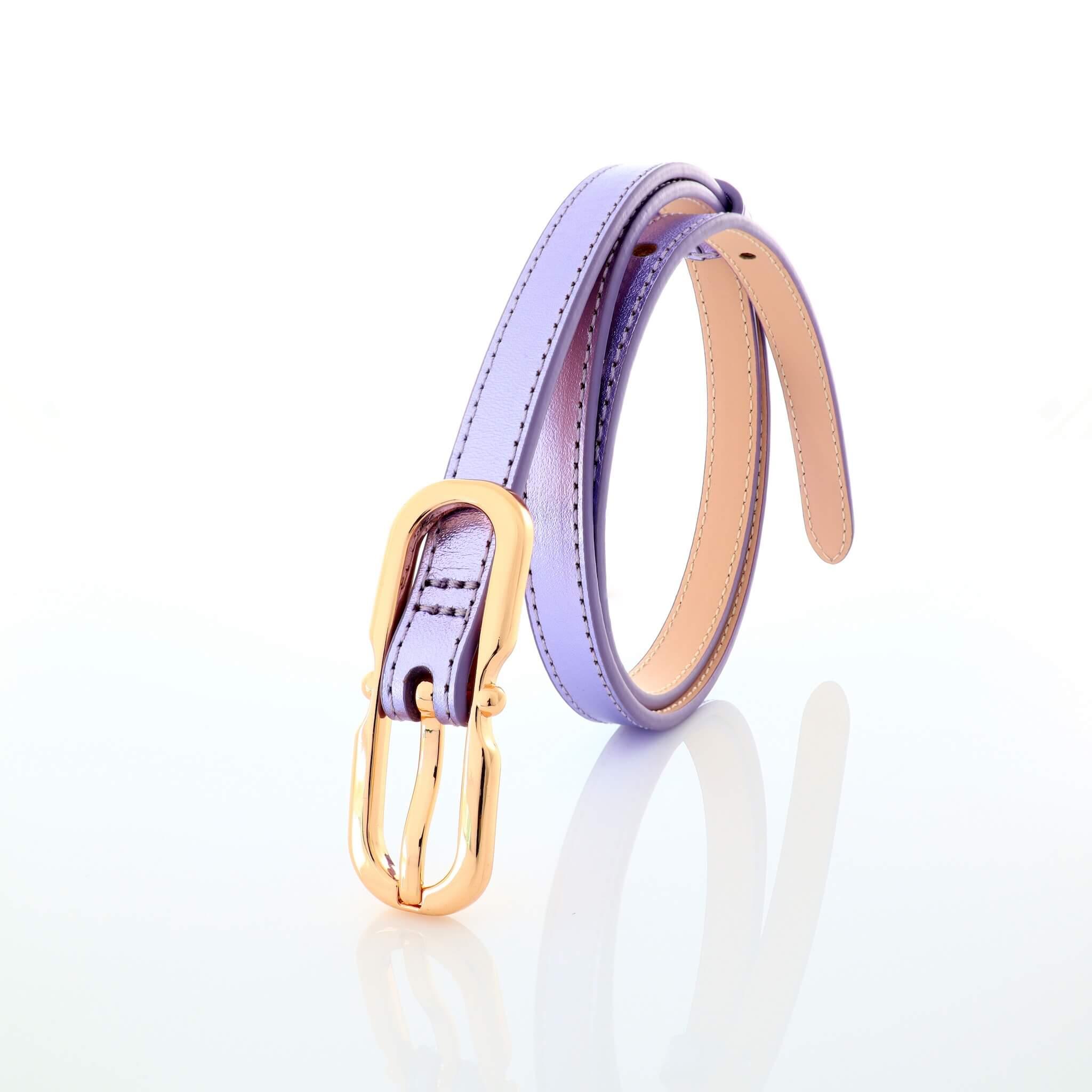 Дамски колан - естествена кожа - 12 мм - Sirio Purple | COLDFIRE - COLDFIRE