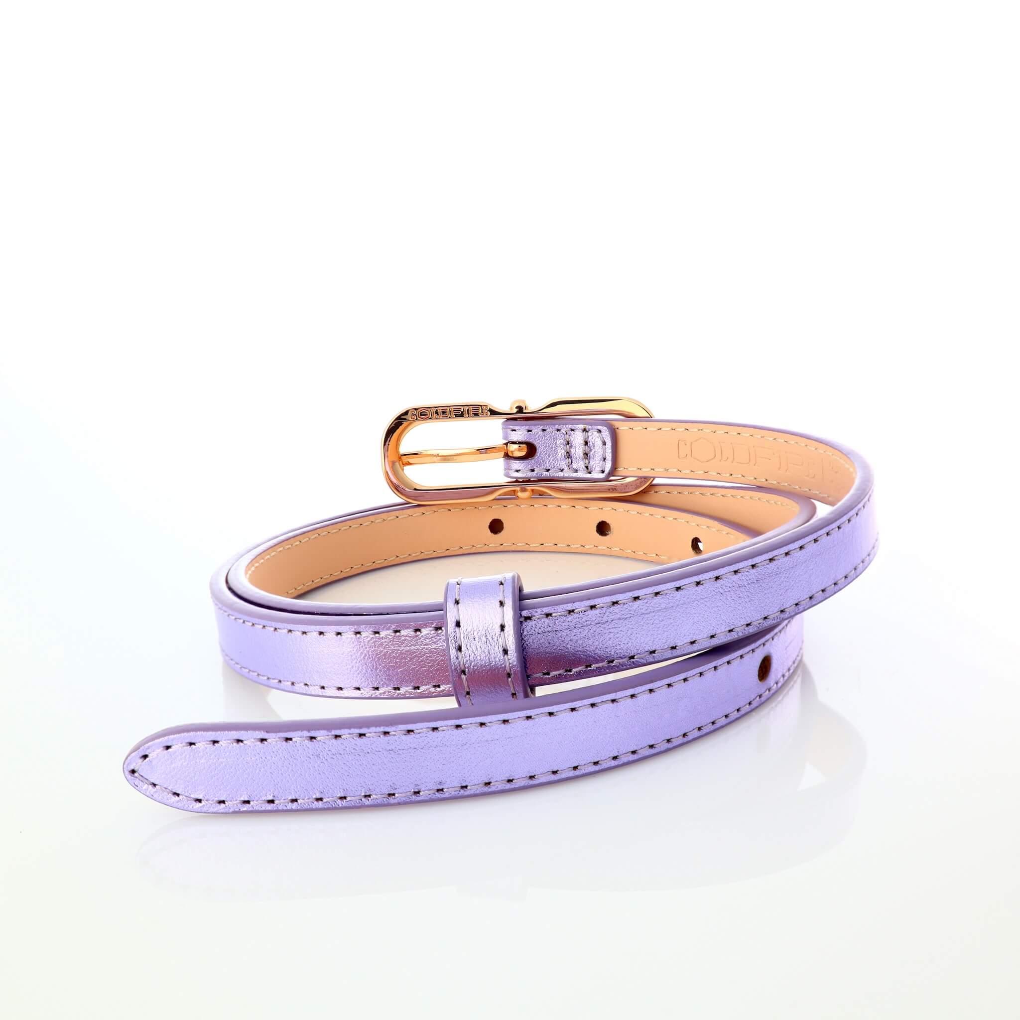 Дамски колан - естествена кожа - 12 мм - Sirio Purple | COLDFIRE - COLDFIRE