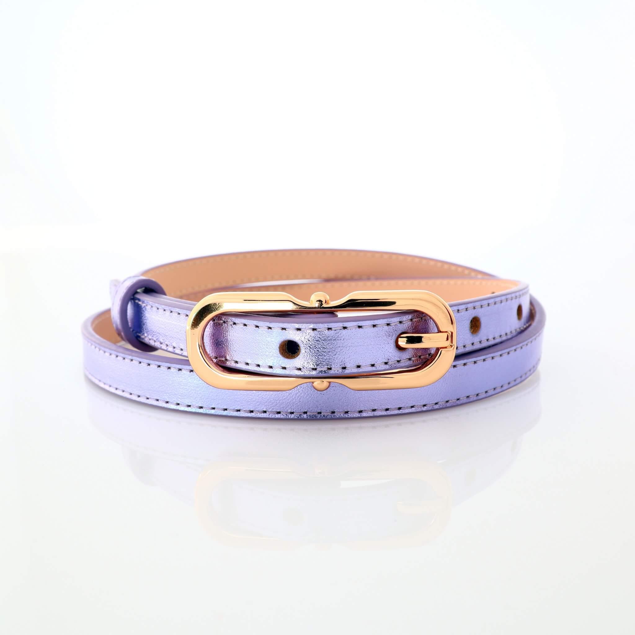 Дамски колан - естествена кожа - 12 мм - Sirio Purple | COLDFIRE - COLDFIRE