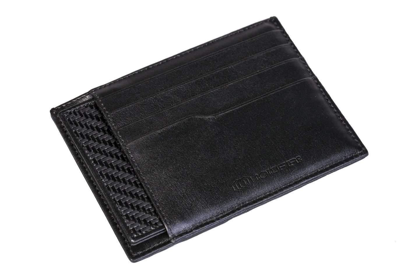 Минималистичен картодържател с RFID - портфейл от карбон - COLDFIRE
