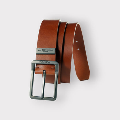 COLDFIRE Casual Men's Leather Belt | Heavy Duty EDC Belt | Cognac - COLDFIRE