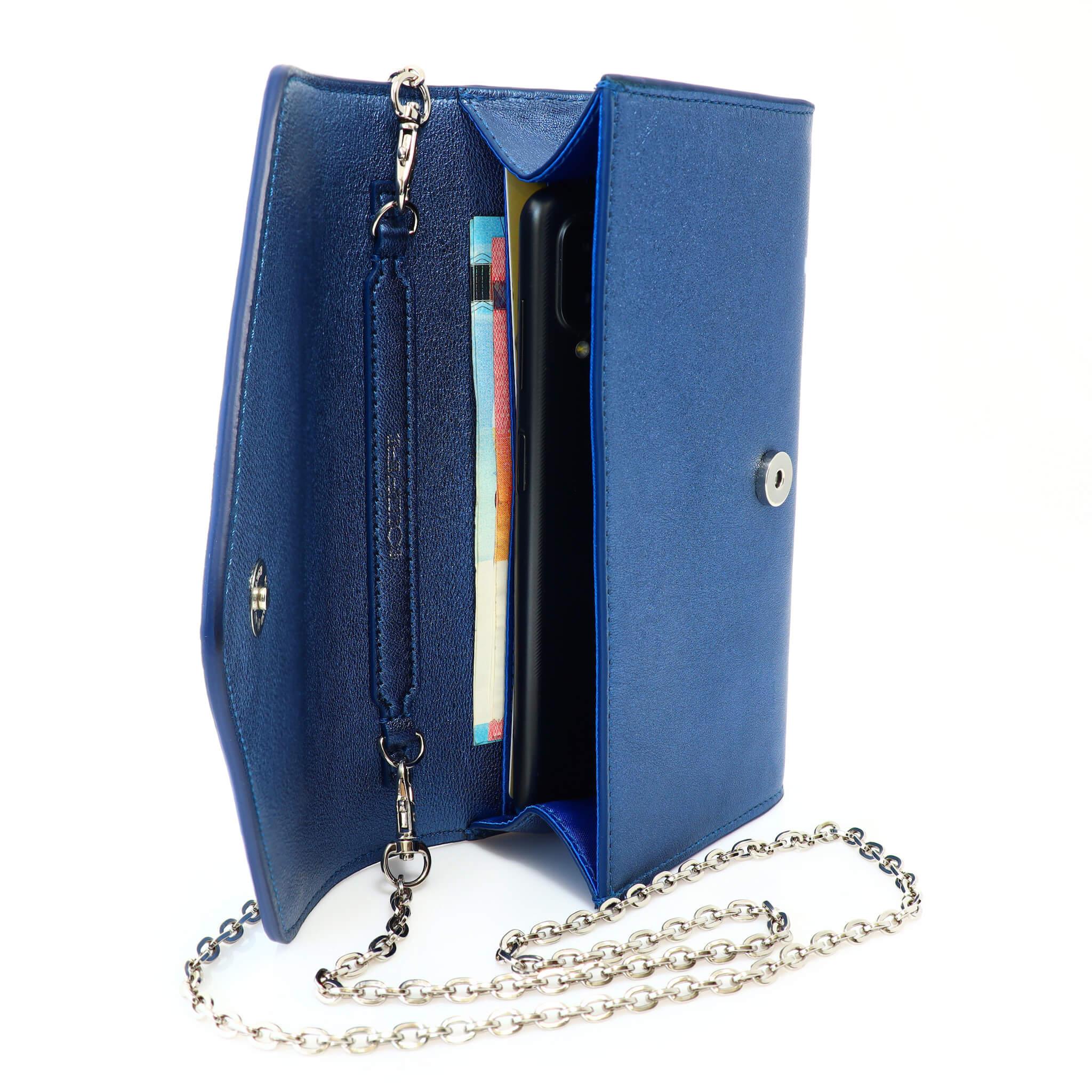 Малка дамска чанта - кросбоди - естествена кожа - Pictor Midnight Blue | COLDFIRE - COLDFIRE