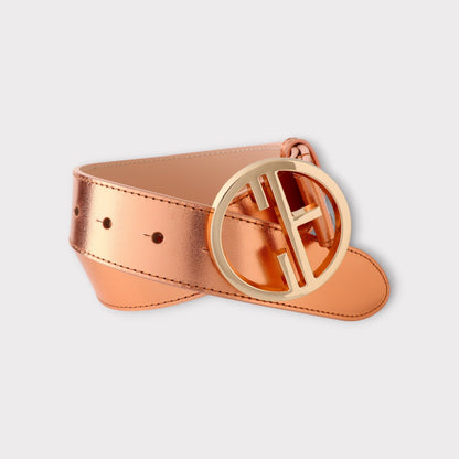 Set of Small Women's Bag and Leather Belt 35mm - Corona Gold | COLDFIRE - COLDFIRE