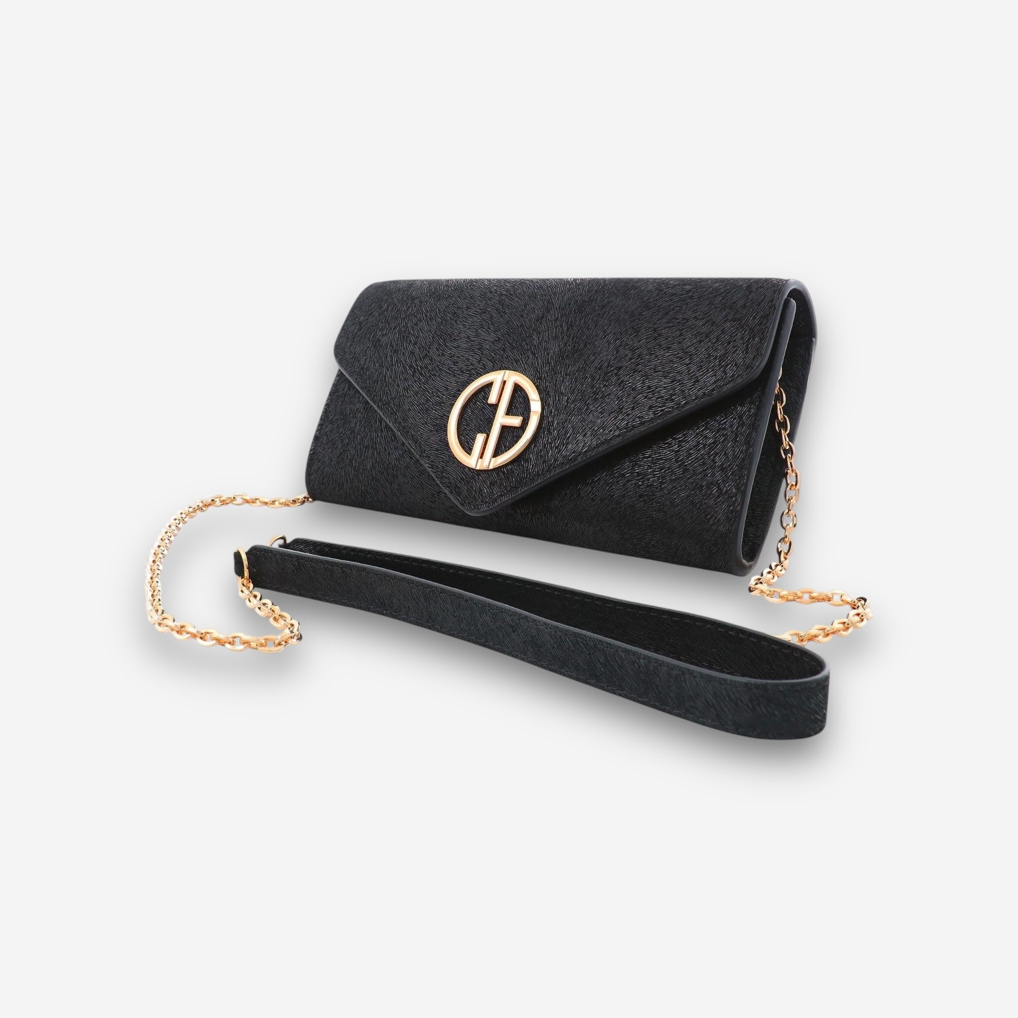 Whisper Gold - Black Pony-crossbody bag-COLDFIRE