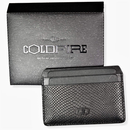 SNAKE EYE - Slim Leather Card Holder - COLDFIRE