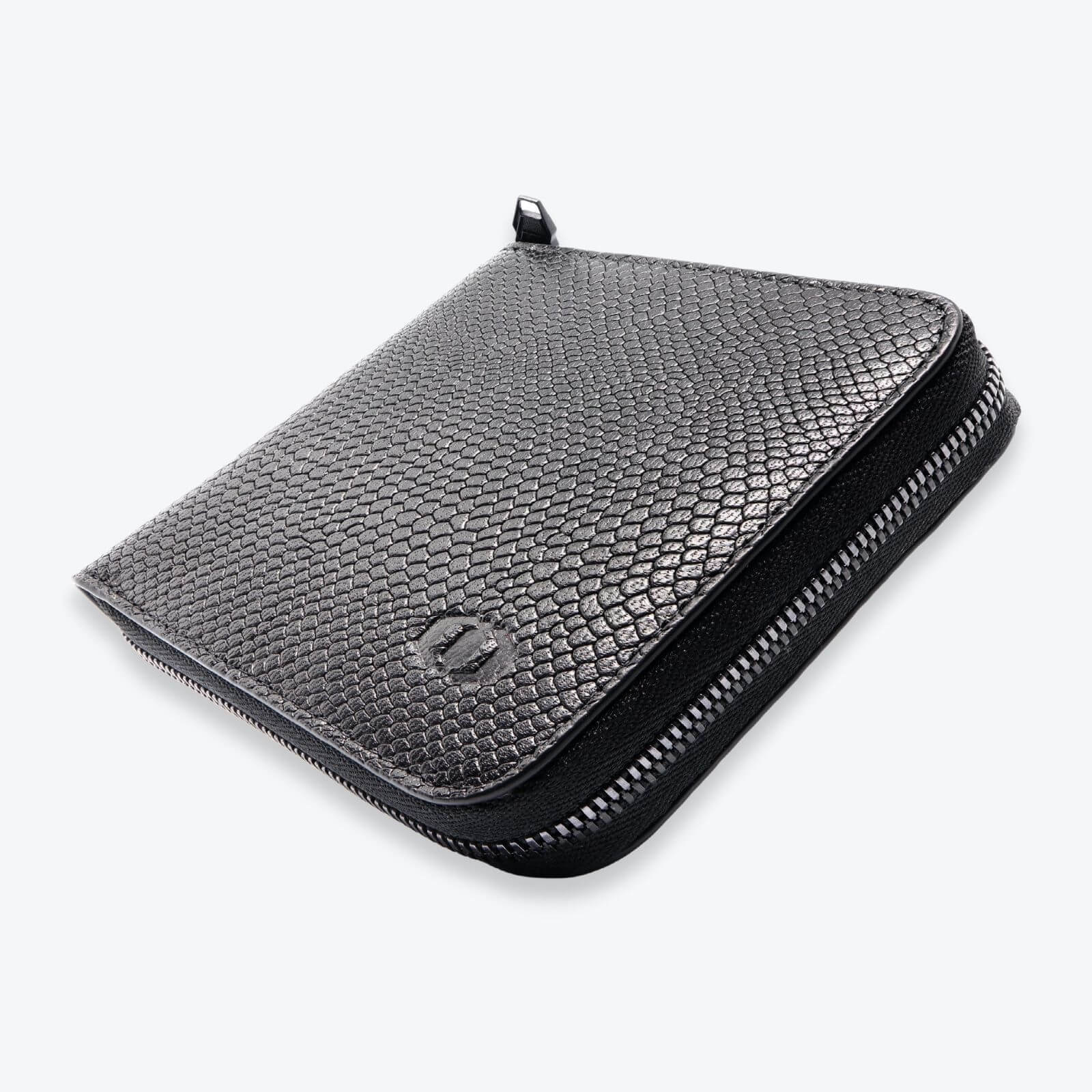 SNAKE EYE - Zip Around Bifold Wallet with Coin Pocket - COLDFIRE